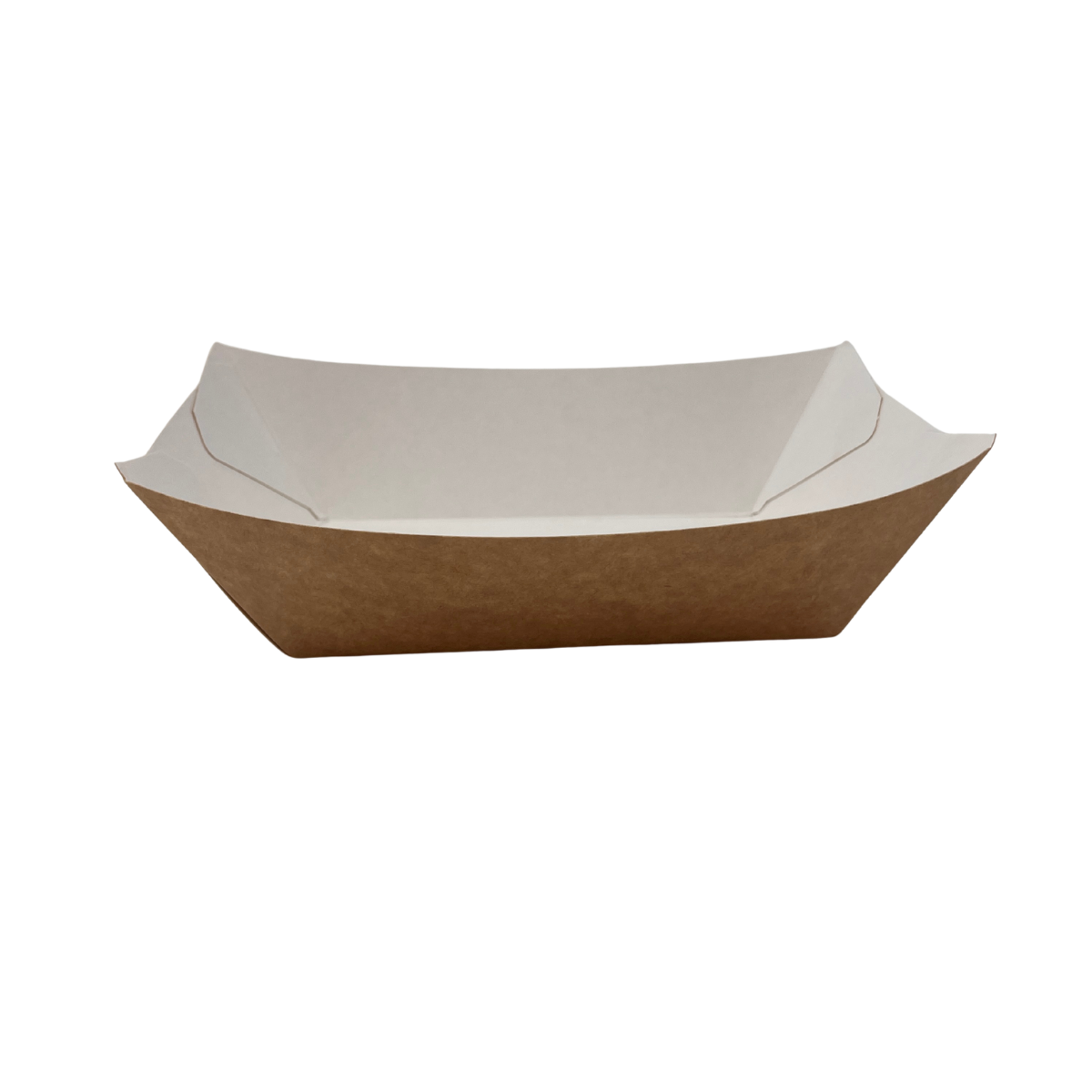 Tacka papierowa łódka brązowa L 135x86x50 BamirPack